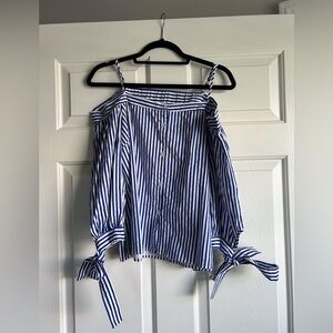 Women’s Lumière Striped Cold Shoulder Top!